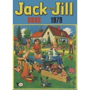 The "Jack and Jill Book 1979" refers to the Jack and Jill Annual 1979, a British children's hardback book published by IPC Magazines, filled with stories, colourful illustrations, and puzzles featuring characters like The Wombles, Jack, and Jill. It was part of a popular series of yearly compilations from the weekly children's magazine, available as a collectible with ISBN 0850374758 and featuring bright, laminated boards and content for young readers.