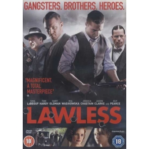 Lawless 5060116727456 The Weinstein Company (2012) Biography | Crime | Drama | Thriller USA | English | Color | 01:56 In 1931, the Bondurant brothers of Franklin County, Virginia, run a multipurpose backwoods establishment that hides their true business — bootlegging. Middle brother Forrest is the brain of the operation; older Howard is the brawn, and younger Jack, the lookout. Though the local police have taken bribes and left the brothers alone, a violent war erupts when a sadistic lawman from Chicago arrives and tries to shut down the Bondurants operation.