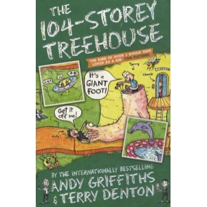 The 104-Storey Treehouse is the eighth book of Andy Griffiths and Terry Denton's wacky treehouse adventures, where the laugh-out-loud story is told through a combination of text and fantastic comic book-style illustrations. 'The kind of book I would have loved as a kid' - Tom Fletcher, author of The Danger Gang Join Andy and Terry in their 104-storey spectacular treehouse - it used to be a 91-story treehouse, but they decided it was still missing a few things! They've added thirteen new levels, including a never-ending staircase, a burp bank, and even a mighty fortress. But Andy and Terry are in a race against time to find a funny story for their next book - and Andy had a toothache that hurts so bad he can't write any jokes for their new book. Will the tooth fairy be able to help? Well, if not, Terry knows just what to do: buy a Joke Writer 2000(tm) to write the jokes for them! All they need first is some money from their money-making machine and then it's off to the store. It's a foolproof plan--a Terry-proof one, even! Well, what are you waiting for? Come on up! Climb more fun-filled levels by collecting all thirteen books in the seven million-copy-selling series - the perfect chapter books for reluctant readers. And dive into even more fun adventures in the brilliant You and Me series.