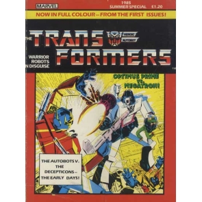 Trans Formers. Warrior Robots Now in full colour - From the first. Issue! English, Paperback, Marvel, Comic, Collectable It has some drawing inside, nothing major.