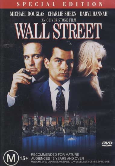 Wall Street 9321337020693 Twentieth Century Fox (1987) Crime | Drama USA | English | Color | 02:06 A young and impatient stockbroker is willing to do anything to get to the top, including trading on illegal inside information taken through a ruthless and greedy corporate raider, whom takes the youth under his wing.