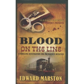 Blood on the Line Edward Marston 1857. On the LNWR train to London, a criminal is being escorted to his appointment with the hangman. But the wily Jeremy Oxley, conman, thief and murderer, has one last ace up his sleeve - a beautiful and ruthless accomplice willing to do anything to save her lover, including cold-blooded murder.