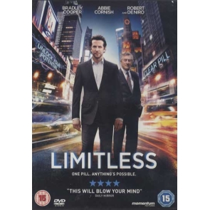 Limitless Bradley Cooper The life of an unsuccessful writer is transformed by a top-secret 'smart drug' that allows him to use 100% of his brain and become a perfect version of himself. His enhanced abilities soon attract shadowy forces that threaten his new life.