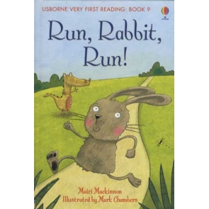 Run, Rabbit, Run! Mairi Mackinnon The ninth title in the brand new Usborne Very First Reading series designed for younger children to introduce them to reading together with their parents.Age 4+ A delightful story to inspire beginner readers. Based on the principles of synthetic phonics, supports the "Letters and Sounds" programme used in thousands of UK primary schools. Child reads with an adult's support, and gains practice reading different spellings of the same vowel sounds. Fun puzzles test understanding, and provide opportunities for discussion and further reading practice.