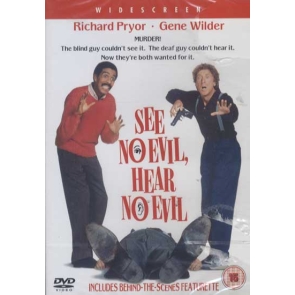 See No Evil, Hear No Evil Richard Pryor | Gene Wilder A murder takes place in the shop of David Lyons, a deaf man who fails to hear the gunshot being fired. Outside, blind man Wally Karue hears the shot, but cannot see the perpetrator. Both are arrested, but escape to form an unlikely partnership. Being chased by both the law AND the original killers, can the pair work together to outwit them all?