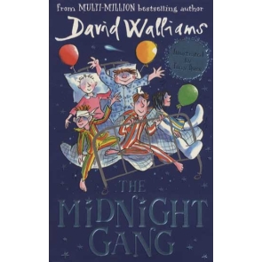 The Midnight Gang David Walliams Welcome to the Midnight Gang! Midnight is the time when all children are fast asleep, except of course for... the Midnight Gang. That is when their adventures are just beginning... When Tom gets hit on the head by a cricket ball, he finds himself at Lord Funt Hospital, and is greeted by a terrifying-looking porter. Things go from bad to worse when he meets the wicked matron in charge of the children's ward... But Tom is about to embark on the most thrilling journey of a lifetime! The Midnight Gang tells an extraordinarily heartwarming and, of course, funny story of five children on a hospital ward - and on a quest for adventure! It is a story of friendship and magic - and of making dreams come true. Readers are set to be utterly spellbound by this heartfelt story that will bring magic to everyone.