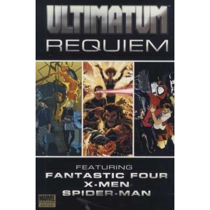 Re-qui-em (noun): A song or hymn of mourning composed or performed as a memorial to the departed. With the catastrophes wrought by Ultimatum, does this spell the end for the the Ultimate Universe? Spider-Man has fallen and the Ultimate Universe will never be the same! Original series artist Mark Bagley returns for a special story celebrating the heroism of everyone's favourite webslinger. Then in X-Men, the surviving members of the team say goodbye to their loved ones, pay homage to their memory, and try to figure out what happens next. And in Fantastic Four, find out if the first family can continue on in the wake of Ultimatum's devastating events. Collects Ultimatum: Spider-Man Requiem, Fantastic Four Requiem, and X-Men Requiem.